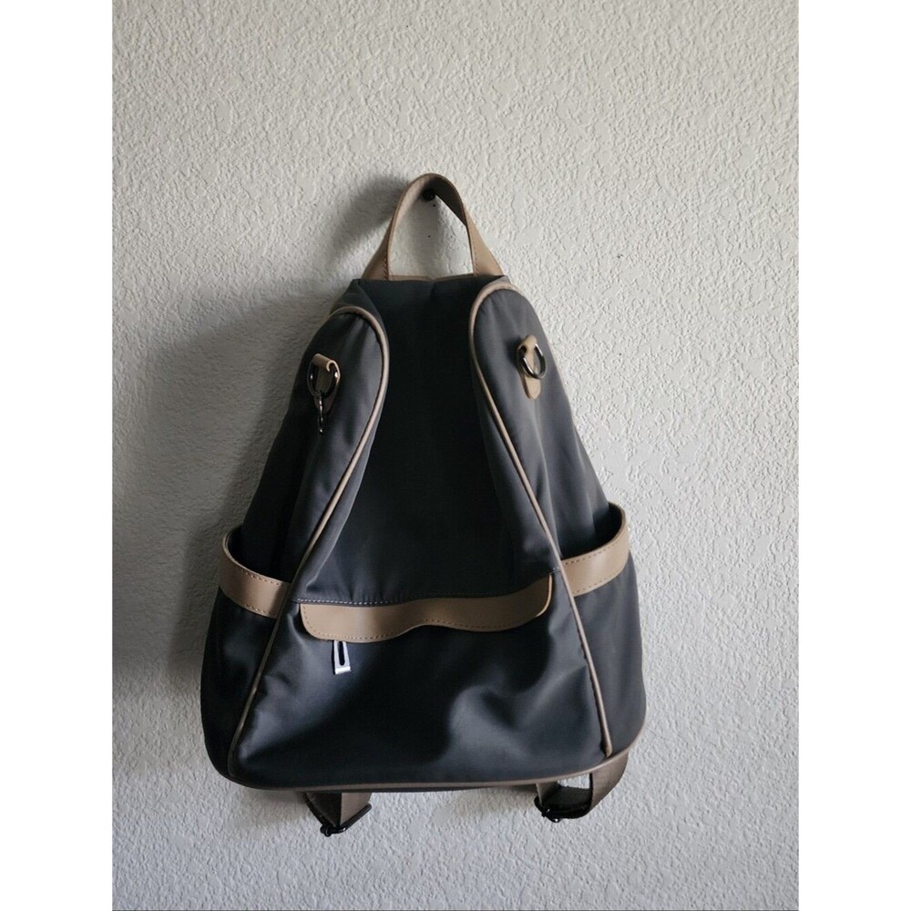 School Work Every Day Casual Gray Tan Backpack
